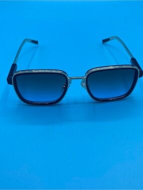 Louis Vuitton Men's Square Sunglasses in Black and Gold-Tone